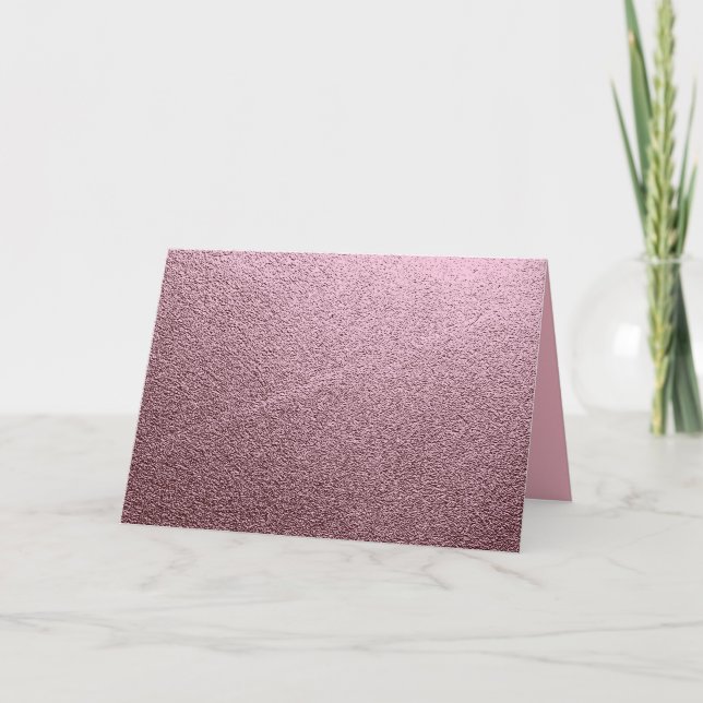 Rose Gold Metallic Card (Front)