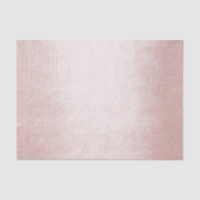 Rose Gold Metallic Skin Light Pink Silk Tissue Paper (Front)