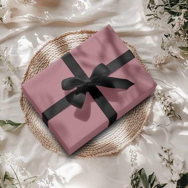Rose Gold Metallic Solid Colour | Classic | Elegan Wrapping Paper (Creator Uploaded)
