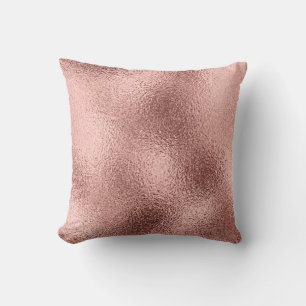 Rose Gold Metallic: Vintage Shine. Cushion