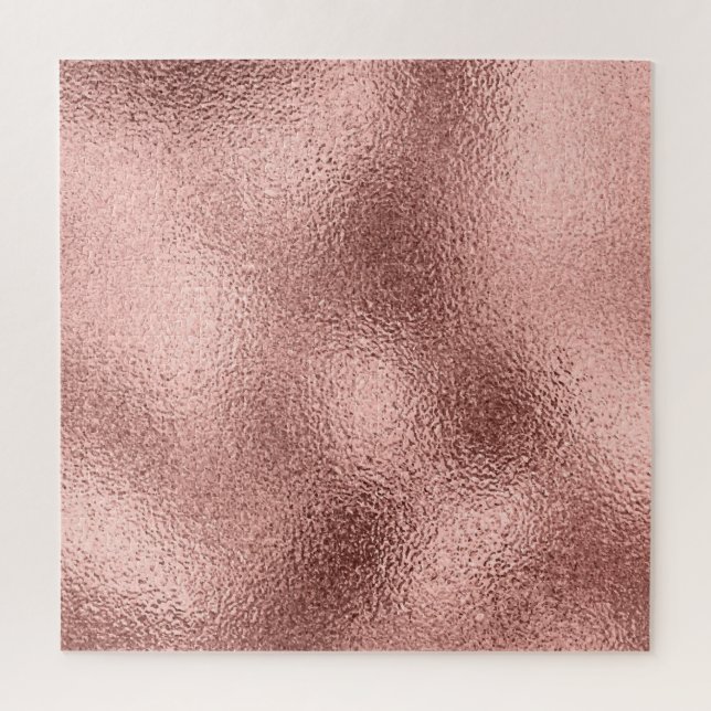 Rose Gold Metallic: Vintage Shine. Jigsaw Puzzle (Vertical)