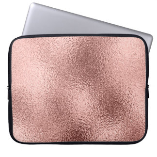 Rose Gold Metallic: Vintage Shine. Laptop Sleeve