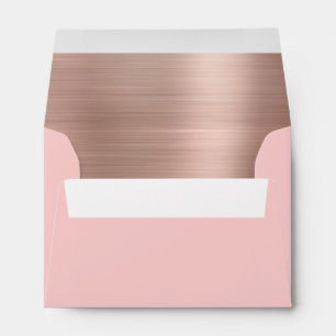 Rose Gold Metallic Wedding Sweet 16 Envelope