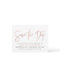 Rose Gold Modern Save the Date