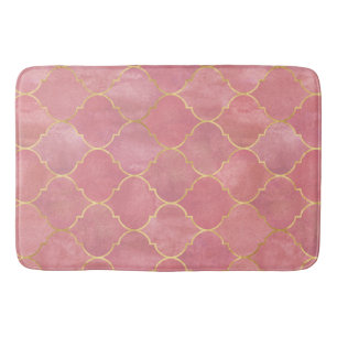 Rose Gold Moroccan Bath Mat