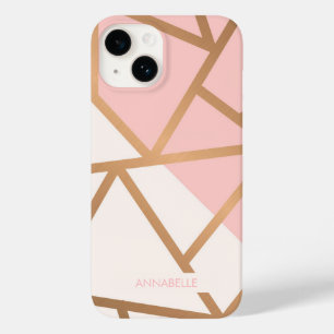 Rose Gold Mosaic Case-Mate iPhone 14 Case