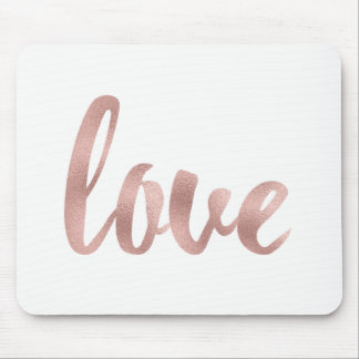 Rose gold mouse pad
