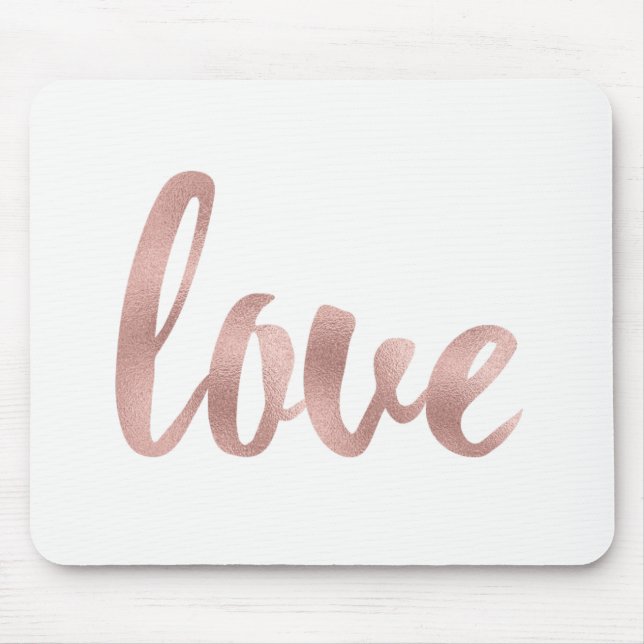 Rose gold mouse pad (Front)