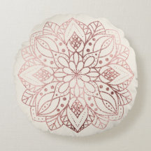 Rose Gold Nature Mandala 