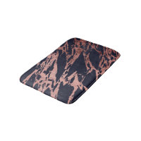 Rose Gold Navy Blue Modern Chic Marble Pattern