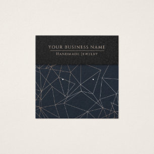 Rose Gold Navy Lines Earring Display Cards