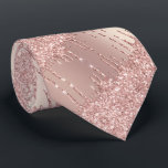 Rose Gold Neck Tie Sparkle Blush Glitter Drips<br><div class="desc">Ties with Rose Gold Blush Glitter Sparkle Drips Chic Pink Modern Necktie - or Add Your Unique Text / Name - Make Your Special Gift - Resize and move or remove and add text / elements with Customisation tool. Design by MIGNED. Please see my other projects. You can also transfer...</div>