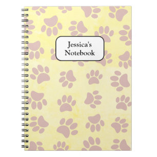 Rose Gold On Old Paper Pattern Notebook