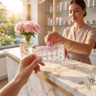 Rose Gold Opal Loyalty Card