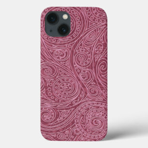 Rose Gold Openwork Spiral Pattern iPhone 13 Case
