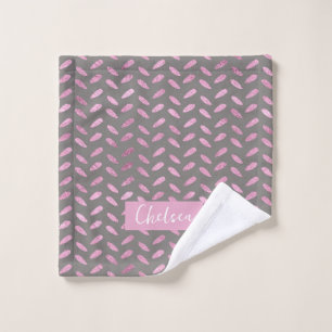 Rose gold pattern  bath towel set