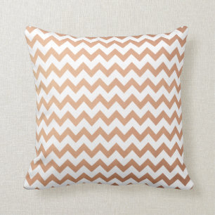 Rose Gold Pattern Modern Chevron Pattern Cushion