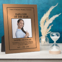 Rose Gold/Personalised Photo - Employee Award
