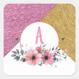 Rose & Gold Personalised Sticker
