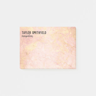 Rose Gold Personalized Post-it Notes