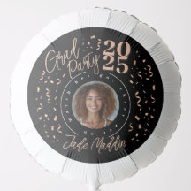 Rose Gold Photo Design High School Graduation