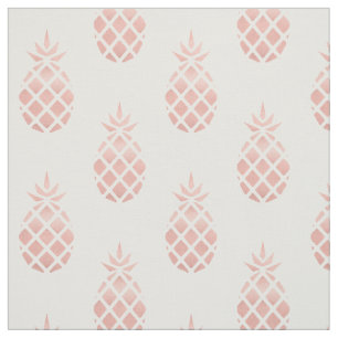 Rose Gold Pineapple Fabric