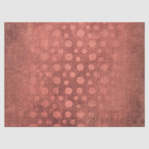 Rose Gold Pink Blush Grungy Dots Bricks Tissue Paper