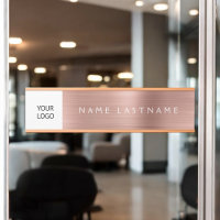 Rose Gold Pink Custom Logo Executive Professional