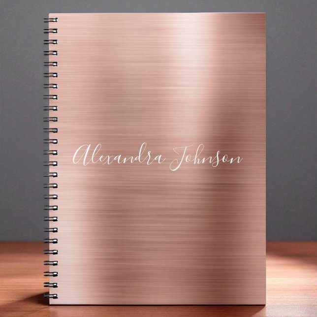 Rose Gold - Pink Foil Professional Girly Notebook (Creator Uploaded)
