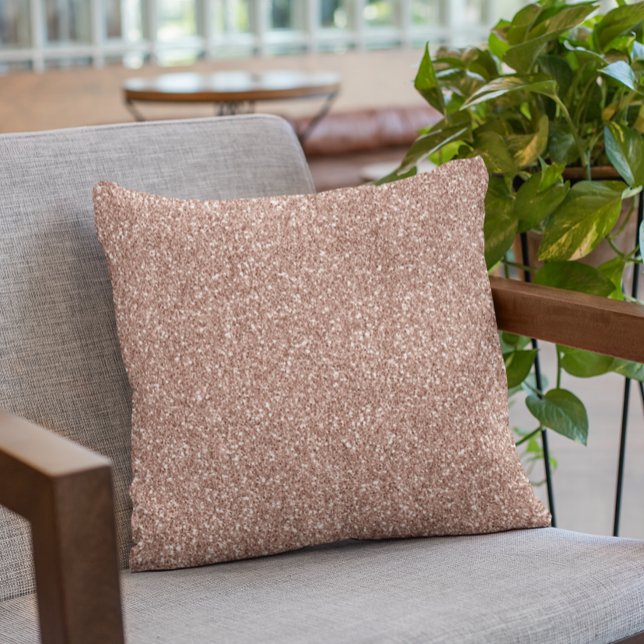 Rose Gold Pink Glam Glitter Sparkle Cushion (Creator Uploaded)