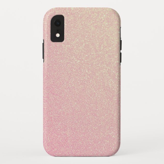 Rose Gold Pink Glitter Bling Case-Mate iPhone Case (Back)