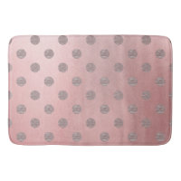 Rose Gold Pink Shine Glam Polka Dots Modern Chic