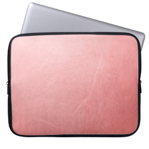Rose Gold Pink Shine Minimal Chic Glam Laptop Sleeve