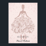 Rose Gold Pink Sparkle Dress Sweet 16th Birthday Invitation<br><div class="desc">Pink Rose Gold Sparkle GIitter Dress Sweet Sixteen 16th Birthday Invitation
The design features a laser cut rose gold glitter ball gown dress with sparkle confetti accents.</div>