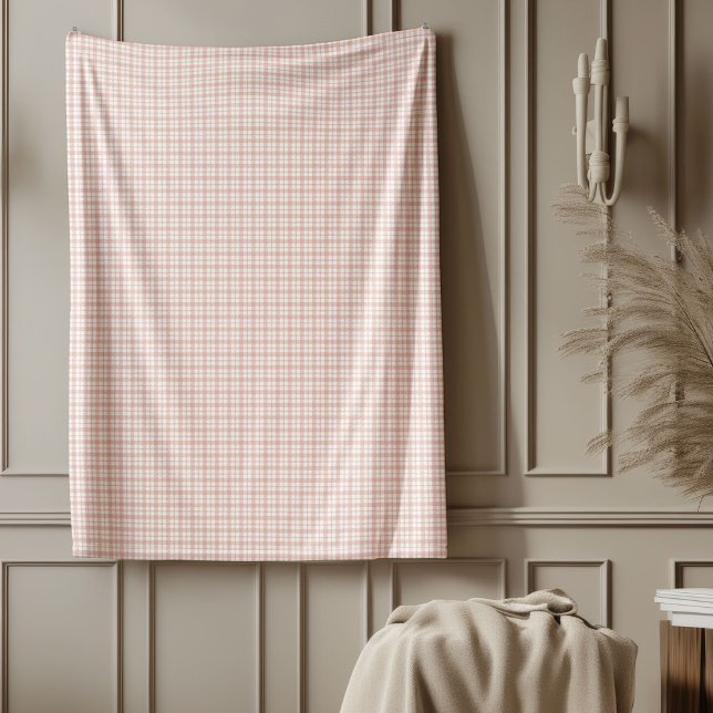 Rose Gold Plaid Blanket for Cosy Home Decor (Rose Gold Plaid Blanket for Cozy Home Decor)