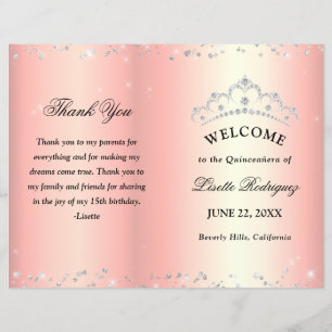 Rose Gold Quinceanera