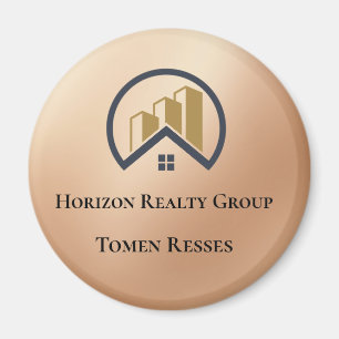 Rose Gold   Red Colour Real Estate Magnet