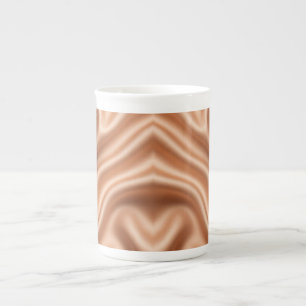 Rose Gold Satin Silk Abstract Luxury Pattern Bone China Mug