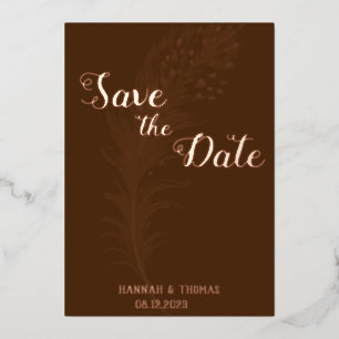 Rose Gold simple and elegant  Foil Invitation