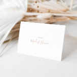 Rose Gold Simple Minimalist Bridal Party Thank You<br><div class="desc">This rose gold simple minimalist bridal party thank you card is perfect for a modern wedding. The simple and elegant design features classic and fancy script typography in rose gold.</div>