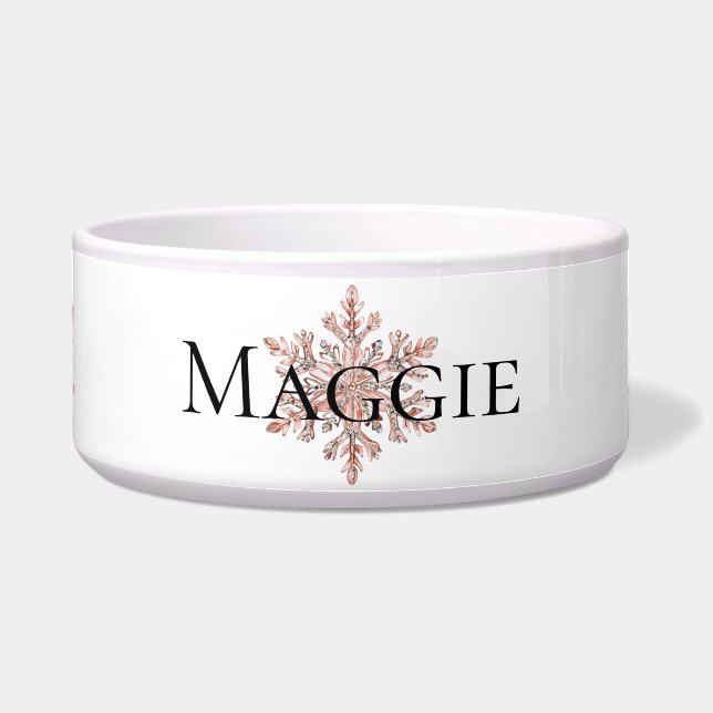 Rose Gold Snowflake Christmas  (Front)