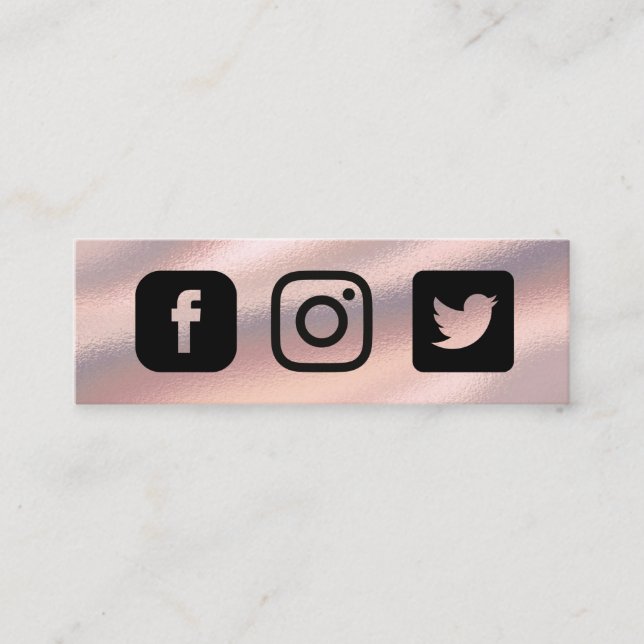 Rose Gold Social Media Insert (Front)
