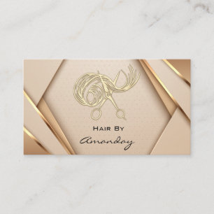 Rose Gold SPA Logo Wellness Hair Stylist  Business Card