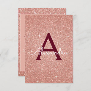 Rose Gold Sparkle Glitter 40th Birthday Party Invitation