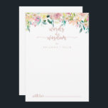 Rose Gold Spring Floral Wedding Words of Wisdom   Advice Card<br><div class="desc">This rose gold spring floral wedding words of wisdom advice card is perfect for a rustic wedding. The design features a wealth of colourful peonies and green foliage, neatly bunched into charming bouquets, inspiring natural beauty. These cards are perfect for a wedding, bridal shower, baby shower, graduation party & more....</div>
