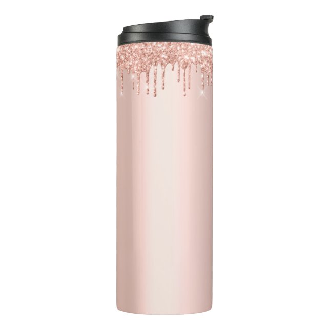 Rose Gold Stainless Steel Tumbler 20oz (Rotated Left)