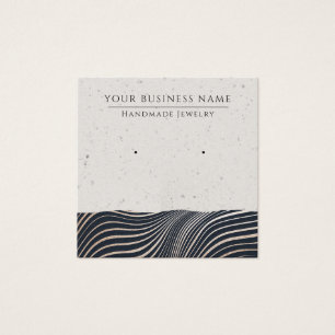 Rose Gold Stripes Modern Earring Display Cards