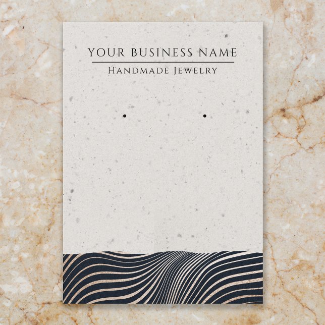 Rose Gold Stripes Modern Earring Display Cards (Creator Uploaded)