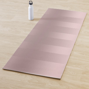 Rose-gold stripes pattern yoga mat
