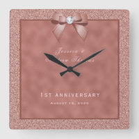 Rose Gold & Stylish Glitter 1st Wedding